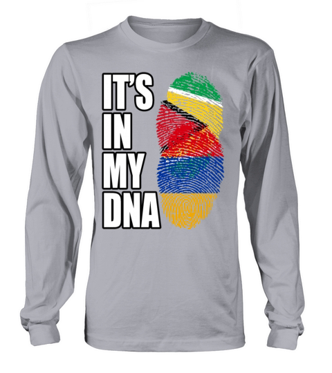 Guyanese And Armenian Mix Heritage DNA Flag Long sleeved Unisex
