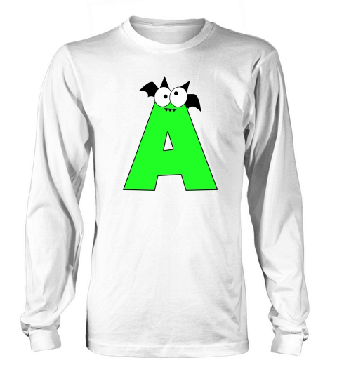 Halloween Alphabets Clipart A Long sleeved Unisex