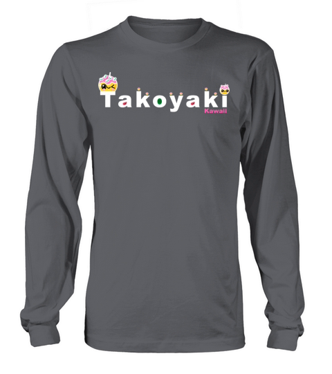 Kawaii Takoyaki Cute Japanese Food Vintage Design Long sleeved Unisex