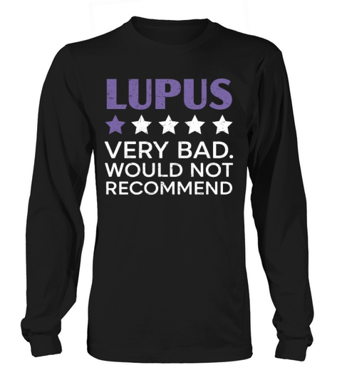 Lupus Awareness Purple Ribbon Autoimmune Disease Long sleeved Unisex