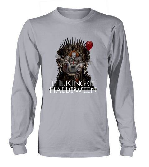 Pennywise The King Of Halloween Throne Long sleeved Unisex