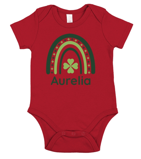 Aurelia Clover Boho Rainbow Short Sleeve Baby One-Piece