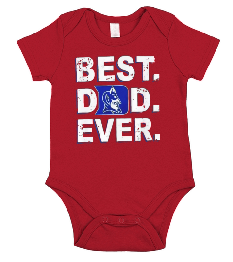 Best Dad Ever Duke Blue Devils Father’s Day Short Sleeve Baby One-Piece