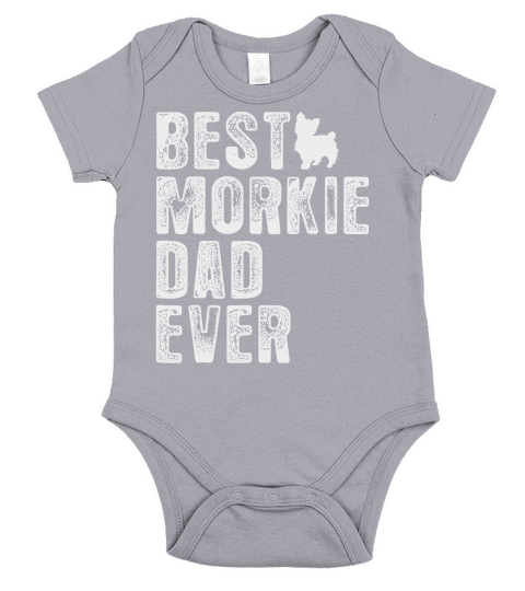 Best MORKIE DAD Ever Short Sleeve Baby One-Piece