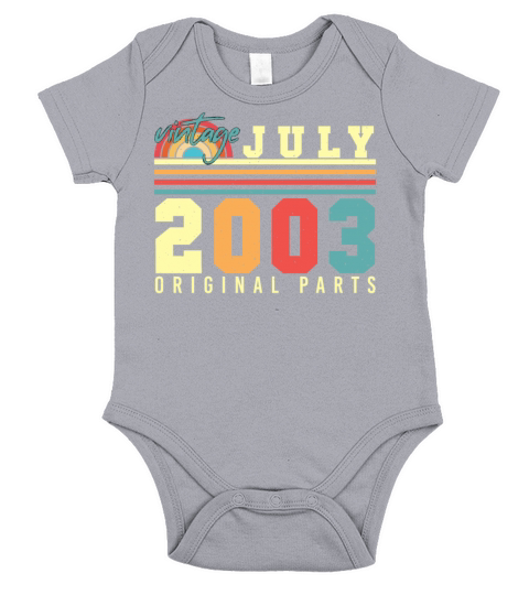 Birth Month July 2003 Short Sleeve Baby One-Piece