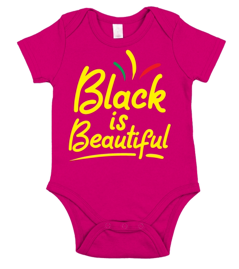 Black Is Beautiful Clothing Gift African American Short Sleeve Baby One-Piece