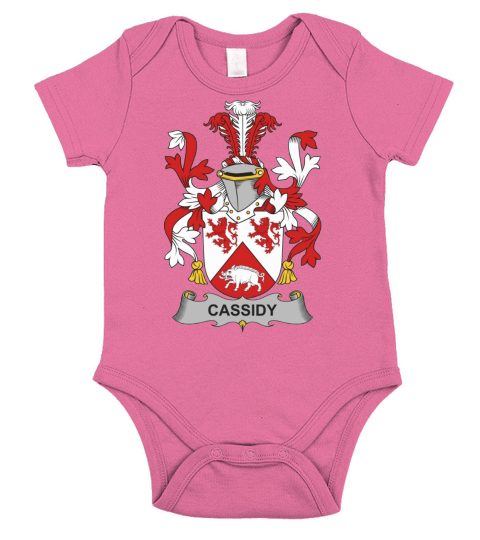Cassidy Family Crest Irish Family Crests II Short Sleeve Baby One-Piece
