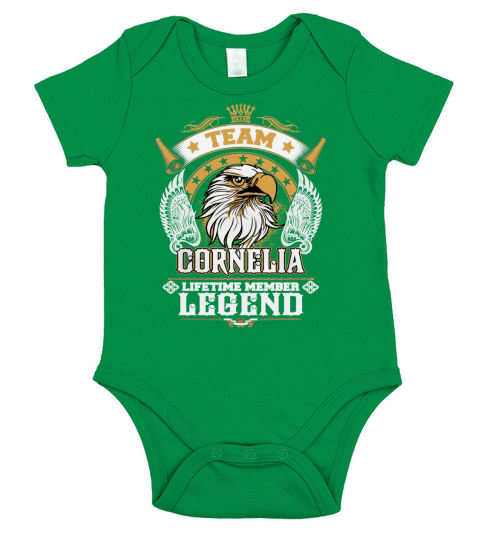 CORNELIA TEAM LEGEND, CORNELIA TSHIRT Short Sleeve Baby One-Piece