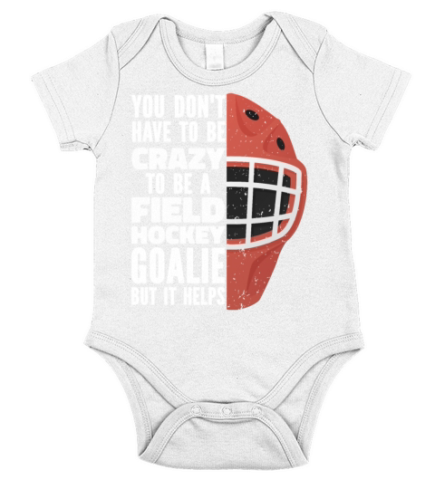 Crazy Field Hockey Goalie Short Sleeve Baby One-Piece