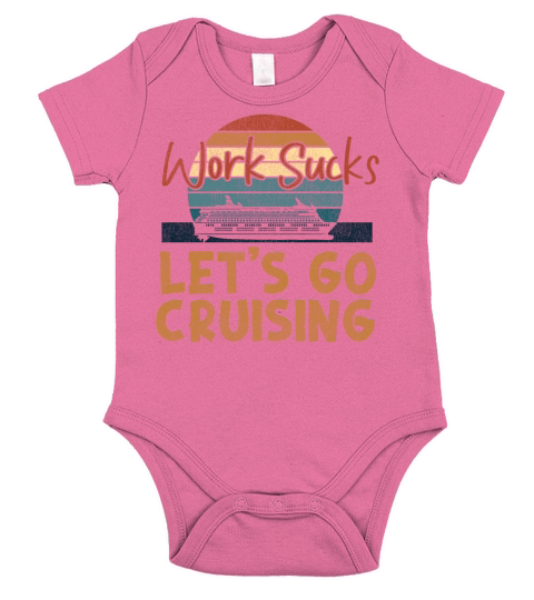 Cruise Ship Vacation Retro Vintage Short Sleeve Baby One-Piece