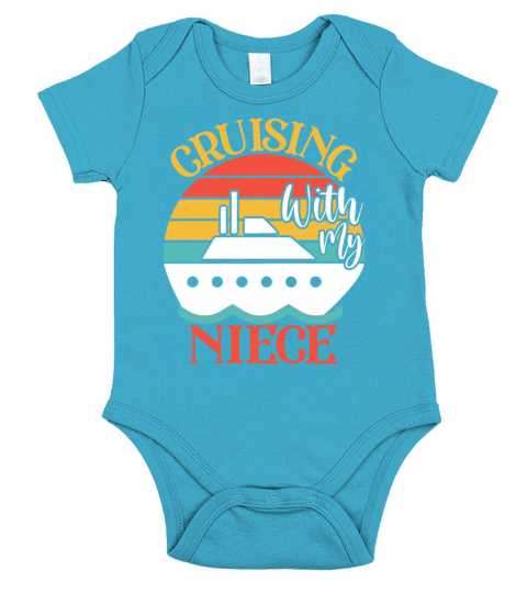 Cute Cruising with My Niece Cruising Cruise Lovers Short Sleeve Baby One-Piece