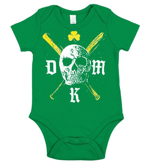 Dropkick Murphys back skull Short Sleeve Baby One-Piece