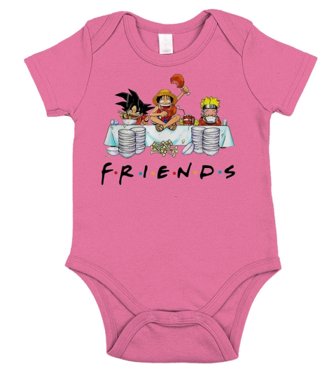 Friends Son Goku Naruto Luffy Short Sleeve Baby One-Piece