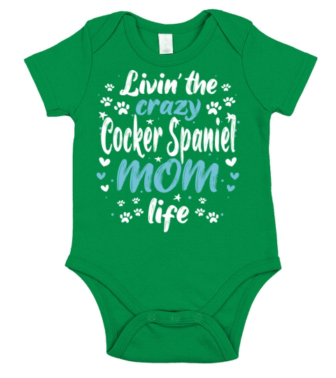 Funny Cool New Cocker Spaniel Owner Mom Jokes Love Short Sleeve Baby One-Piece