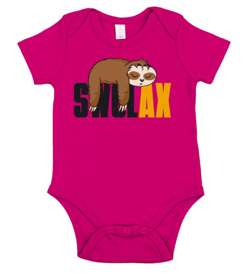 Funny Quote for gym day "SWOLAX" Short Sleeve Baby One-Piece