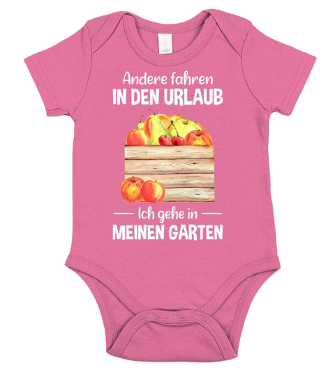 Garden Vacation Funny Quote Gardener Gift Idea Short Sleeve Baby One-Piece