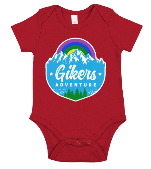 Gay Hiker and Biker Outdoor Activity Theme Gikers Short Sleeve Baby One-Piece