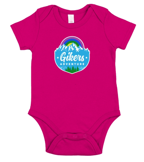 Gay Hiker and Biker Outdoor Activity Theme Gikers Short Sleeve Baby One-Piece