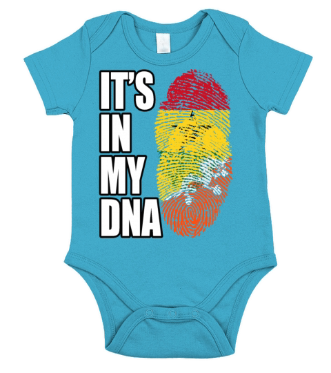 Ghanaian And Bhutanese Mix Heritage DNA Flag Short Sleeve Baby One-Piece