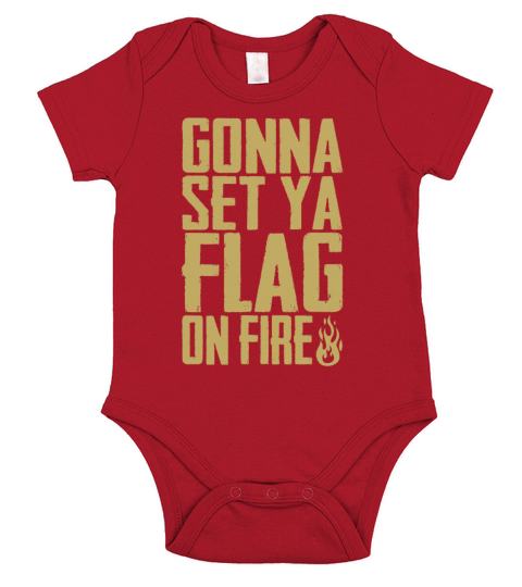 Gonna Set Ya Flag On Fire The Originals Funny Fans Short Sleeve Baby One-Piece