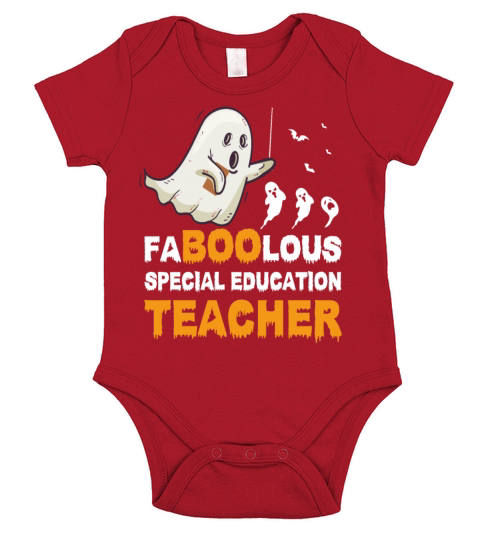 Halloween Faboolous special Education Teacher Short Sleeve Baby One-Piece