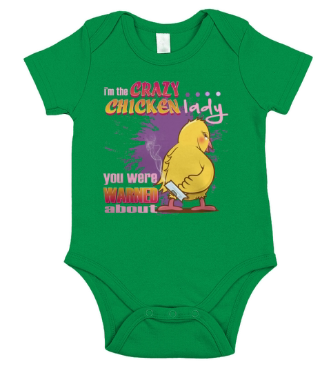 IM THE CRAZY CHICKEN LADY YOU WERE WARNED ABOUT Short Sleeve Baby One-Piece