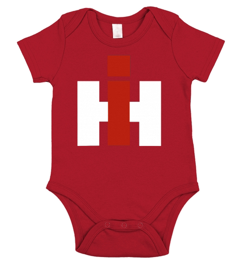 International Harvester Farmall Tractor T-Shirt Short Sleeve Baby One-Piece