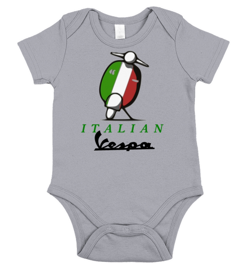 ITALIA VESPA SCOOTER T SHIRT Short Sleeve Baby One-Piece