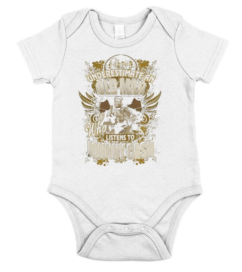 JONNY CASH SHIRT FOR BIG FANS Short Sleeve Baby One-Piece