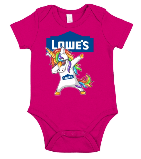 Lowes Unicorn Dabbing Short Sleeve Baby One-Piece