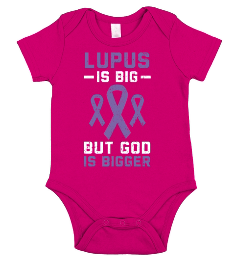 Lupus Awareness Purple Ribbon Autoimmune Disease Short Sleeve Baby One-Piece