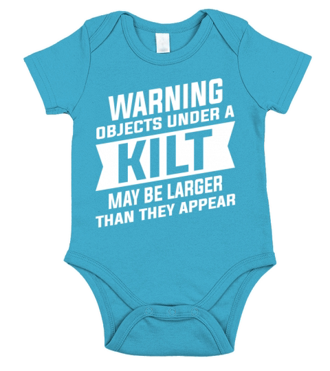 Objects Under A Kilt May Be Larger Than They Short Sleeve Baby One-Piece