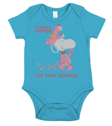 Peanuts Nation The Pink Snooper Short Sleeve Baby One-Piece