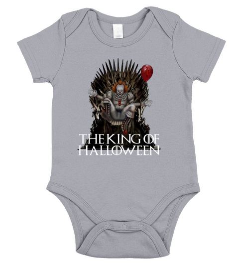 Pennywise The King Of Halloween Throne Short Sleeve Baby One-Piece