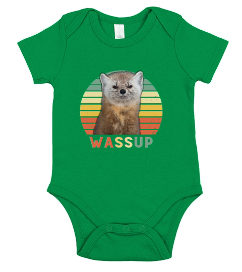 pine marten design vintage and retro funny Short Sleeve Baby One-Piece