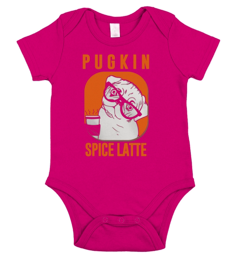 Pug Pugkin Spice Latte Funny Halloween T-Shirt Black Women B075V8G9LV 1 Short Sleeve Baby One-Piece