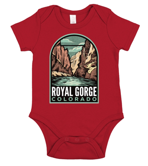 Royal Gorge Colorado Vintage Short Sleeve Baby One-Piece