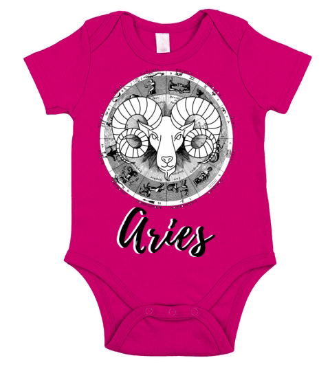 Sign of Aries Short Sleeve Baby One-Piece
