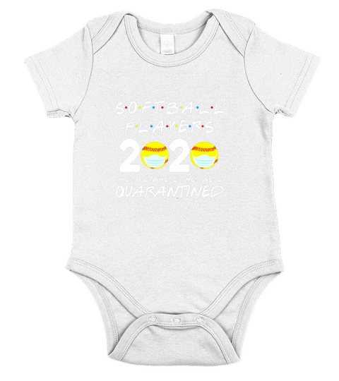 Softball Players 2020 Friends The One Where They Were Quarantine Short Sleeve Baby One-Piece