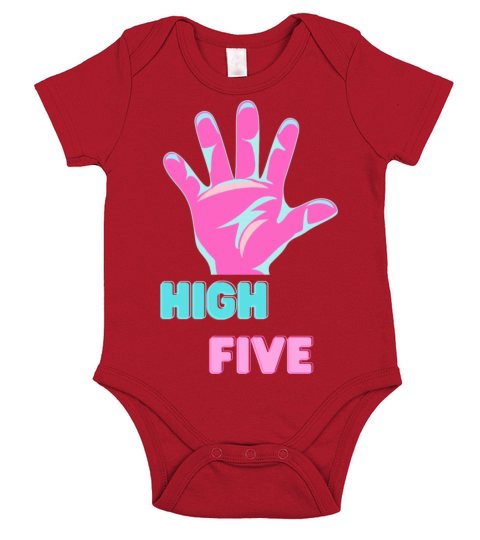 Some People Just Need A High Five Short Sleeve Baby One-Piece