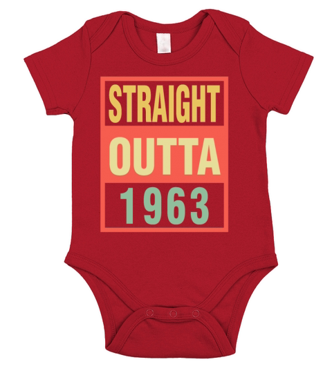 Straight Outta 1963 Short Sleeve Baby One-Piece