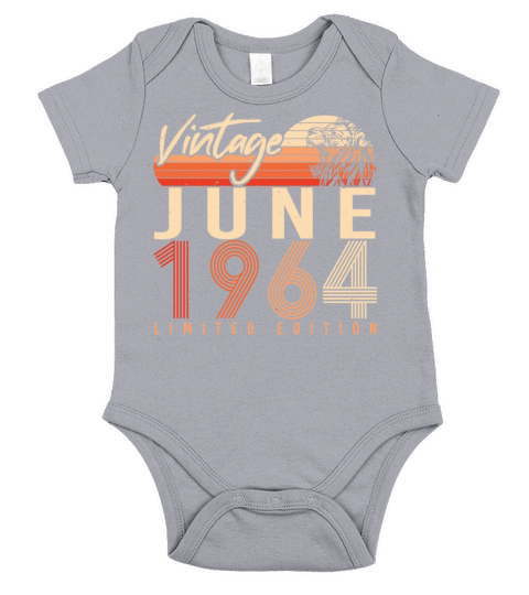 Vintage 1964 June Short Sleeve Baby One-Piece