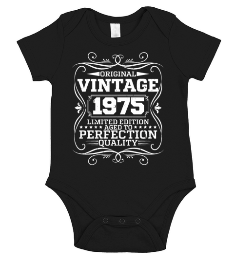 Vintage 1975 Original Limited Edition Short Sleeve Baby One-Piece