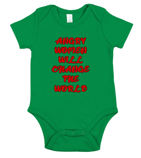 Vintage Woman Rights Angry Women Will Change World Short Sleeve Baby One-Piece