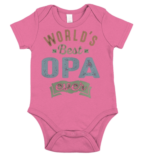 Worlds Best Opa Short Sleeve Baby One-Piece