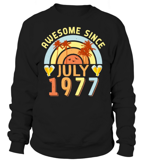 1977 July Vintage Sweatshirt Unisex