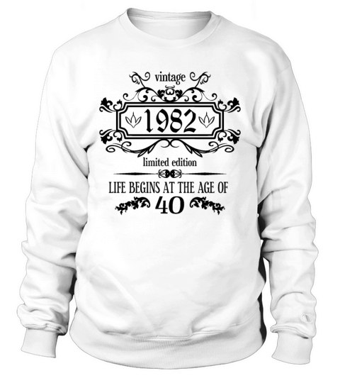 40th Birthday Gifts for Women Ladies Royal Vintage Sweatshirt Unisex