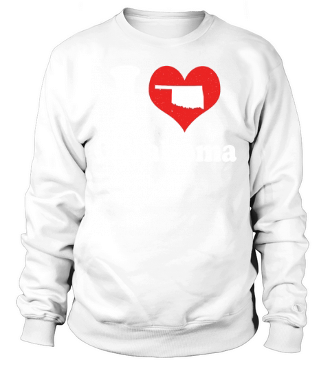 America Citizen US State Love I Heart Oklahoma Sweatshirt Unisex
