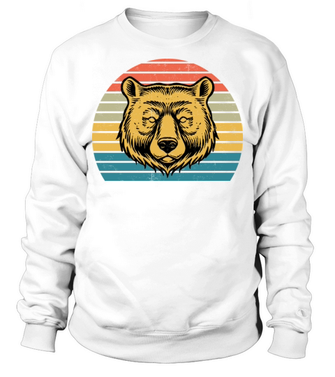 Bear Lover Gift Funny Retro Vintage Animal T Shirt Sweatshirt Unisex