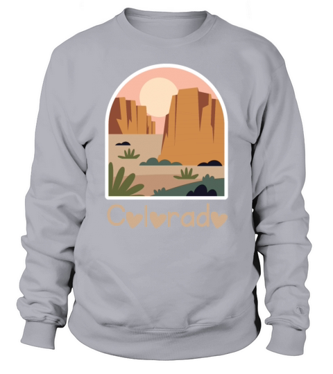 Colorado Vintage Retro 4th Of July Mountains Mount Sweatshirt Unisex